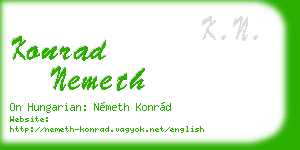 konrad nemeth business card
